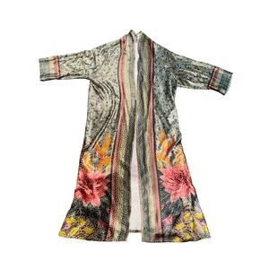 Anthropologie Blank London Tinopik Velvet Kimono - Multicolor - One Size